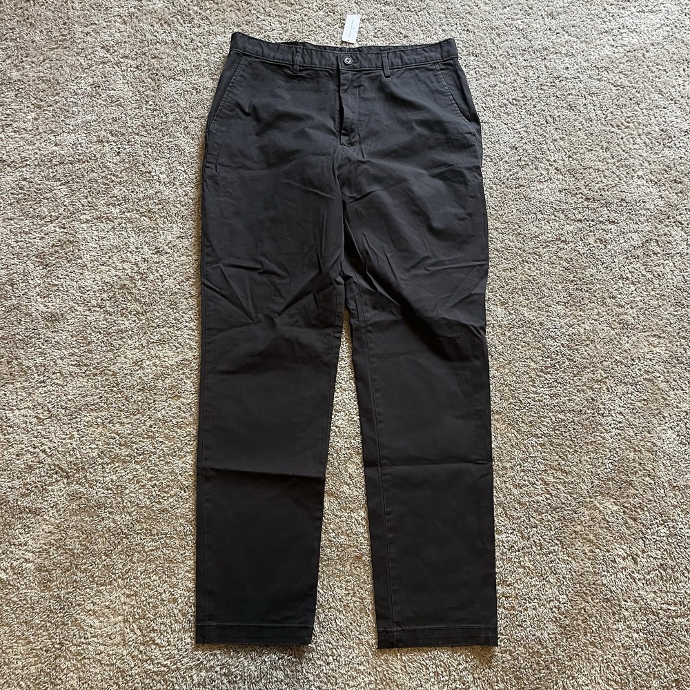 Banana‎ Republic  Mens Lived-In Chino Casual Dress Pants 33x34 Dark Gray